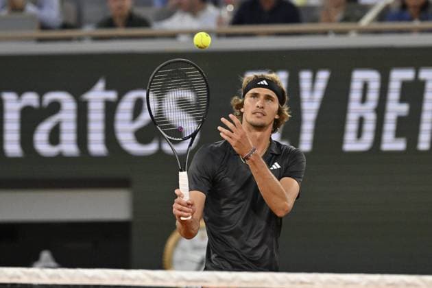 Tennis : Roland Garros 2023 - France - Alexander Zverev - Allemagne Tennis : Roland Garros 2023 - France - 03 06 23 ChrysleneCaillaud Panoramic 