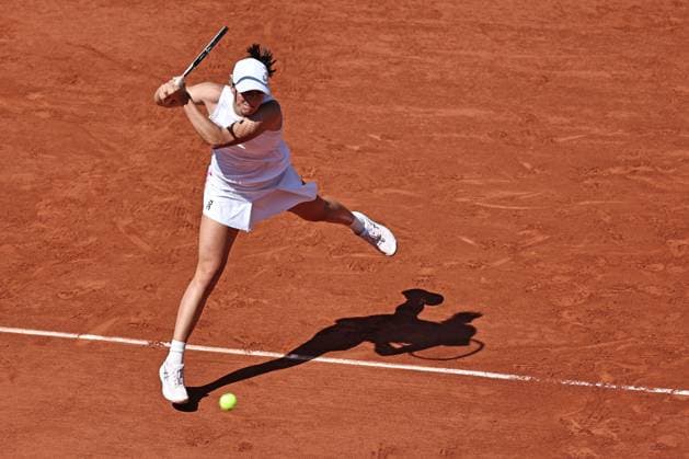 Iga Swiatek, POL, during third round of 2023 French Open at Roland Garros, Paris, 03 06 2023; -