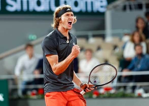 Alexander Zverev macht die Faust und jubelt, Jubel, Freude, Emotion Copyright: xJuergenxHasenkopfx