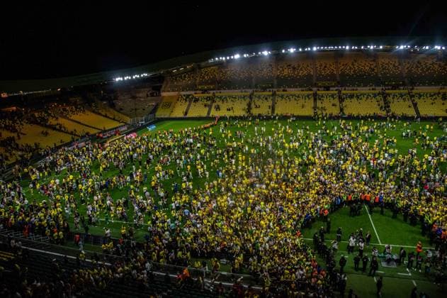 Supporters du FC Nantes - Ambiance FOOTBALL : FC Nantes x SCO Angers - Ligue 1 - JournÃ e 38 - 03 06 2023 BaptisteAutissier Panoramic 