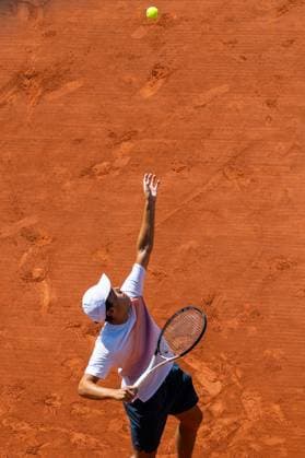 230604 Sebastian Eriksson of Sweden competes in boy?s first round singles tennis match during Roland-Garros on June 4, 2023 in Paris. Photo: Vegard Grott BILDBYRAN kod VG VG0447 bbeng tennis french open franska öppna ATP, Tennis Herren roland garros grand slam sverige sweden Copyright: VEGARDxGRoTT BB230604VG005