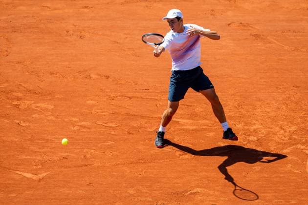230604 Sebastian Eriksson of Sweden competes in boy?s first round singles tennis match during Roland-Garros on June 4, 2023 in Paris. Photo: Vegard Grott BILDBYRAN kod VG VG0447 bbeng tennis french open franska öppna ATP, Tennis Herren roland garros grand slam sverige sweden Copyright: VEGARDxGRoTT BB230604VG014