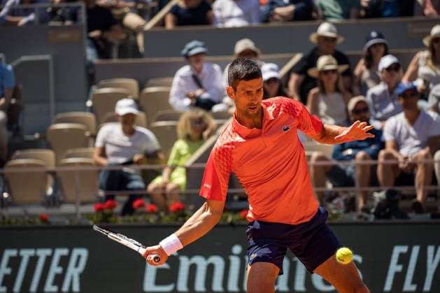 TENNIS - ATP, Tennis Herren French Open 2023 PARIS,FRANCE,04.JUN.23 - TENNIS - ATP World Tour, French Open, Roland Garros, Grand Slam. Image shows Novak Djokovic (SRB).  GEPAxpictures xFrancoisxAsal