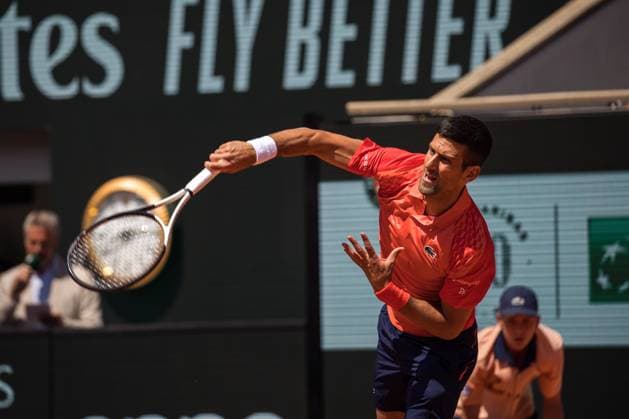 TENNIS - ATP, Tennis Herren French Open 2023 PARIS,FRANCE,04.JUN.23 - TENNIS - ATP World Tour, French Open, Roland Garros, Grand Slam. Image shows Novak Djokovic (SRB).  GEPAxpictures xFrancoisxAsal