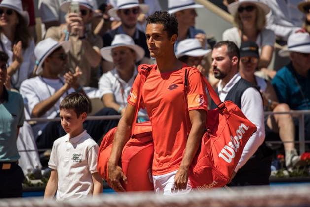TENNIS - ATP, Tennis Herren French Open 2023 PARIS,FRANCE,04.JUN.23 - TENNIS - ATP World Tour, French Open, Roland Garros, Grand Slam. Image shows Juan Pablo Varillas (PER).  GEPAxpictures xFrancoisxAsal