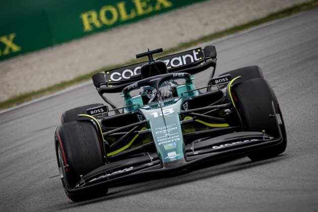 BARCELONA - Lance Stroll (Aston Martin) during the Grand Prix of Spain. ANP SEM VAN DER WAL F1 Grand Prix of Spain 2023 xVIxANPxSportx xxANPxIVx 470881256 originalFilename: 470881256.jpg
