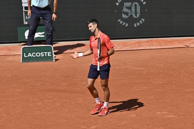 Tennis : Roland Garros 2023 - France - Novak Djokovic - Serbie Tennis : Roland Garros 2023 - France - 04 06 23 ChrysleneCaillaud Panoramic 