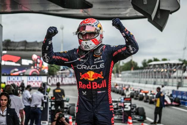 ESP: F1 Grand Prix of Spain. Race. Max Verstappen (Netherlands) celebrates the victory, Oracle Red Bull Racing RB19 during race F1 Grand Prix of Spain at Circuit de Barcelona-Catalunya on June 4, 2023 in Barcelona, Spain. Copyright: xSergioxRuizx xPRESSINx PS_230604_036