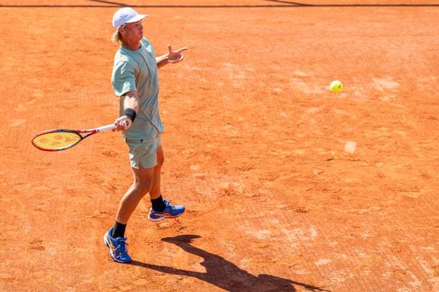 230604 Kevin Edengren of Sweden competes in boy?s first round singles tennis match during Roland-Garros on June 4, 2023 in Paris. Photo: Vegard Grott BILDBYRAN kod VG VG0447 bbeng tennis french open franska öppna ATP, Tennis Herren roland garros grand slam sverige sweden Copyright: VEGARDxGRoTT BB230604VG024