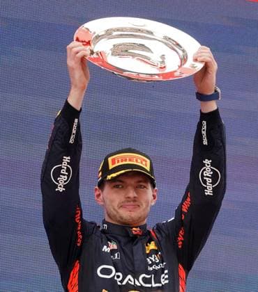 04.06.2023, Circuit de Catalunya, Barcelona, Formel 1 AWS Grand Prix von Spanien 2023 , im Bild Podium: Sieger Max Verstappen (NLD), Oracle Red Bull Racing Barcelona Circuit de Catalunya Catalunya Spain
