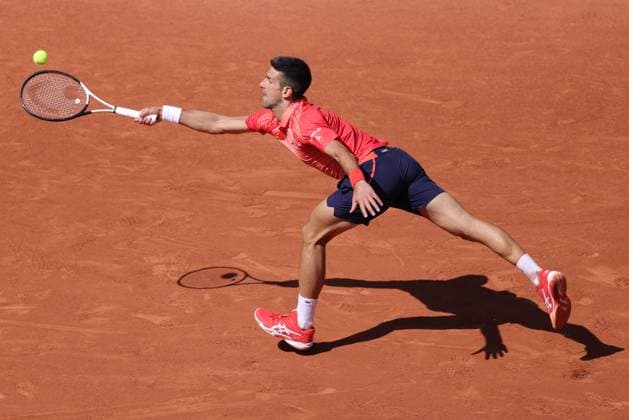 Novak Djokovic, SRB, during fourth round of 2023 French Open at Roland Garros, Paris, 04 06 2023; -
