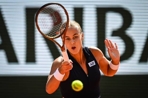June 5, 2023, Paris, France, France: Anna Karolina SCHMIEDLOVA of Slovakia during the ninth day of Roland-Garros 2023, French Open 2023, Grand Slam tennis tournament at the Roland-Garros Stadium on June 05, 2023 in Paris, France. Paris France - ZUMAm308 20230605_zsp_m308_008 Copyright: xMatthieuxMirvillex