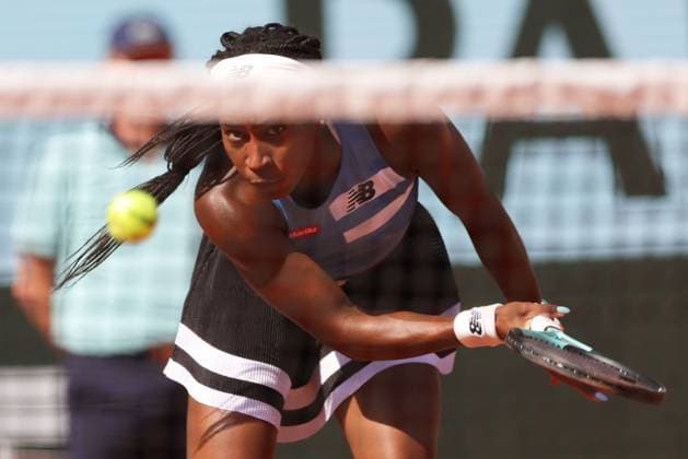 Sport Bilder des Tages Coco Gauff, USA, during fourth round of 2023 French Open at Roland Garros, Paris, 05 06 2023; -