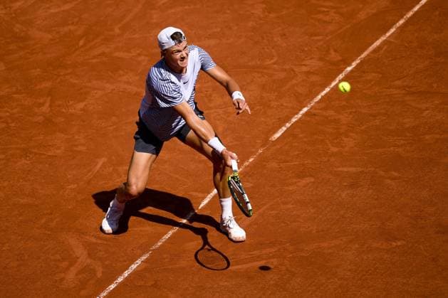 Holger Rune (Den) TENNIS : Roland Garros 2023 - Paris - 05 06 2023 JBAutissier Panoramic 