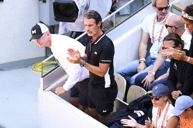 Patrick Mouratoglou entraineur d Holger Rune (Den) TENNIS : Roland Garros 2023 - Paris - 05 06 2023 JBAutissier Panoramic 