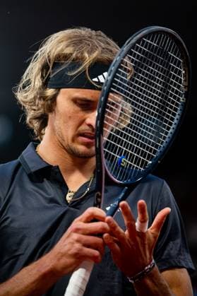 230605 Alexander Zverev of Germany competes in men?s fourth round singles tennis match during Roland-Garros on June 5, 2023 in Paris. Photo: Vegard Grott BILDBYRAN kod VG VG0448 bbeng tennis french open franska öppna ATP, Tennis Herren roland garros grand slam tyskland deutschland germany Copyright: VEGARDxGRoTT BB230605VG055