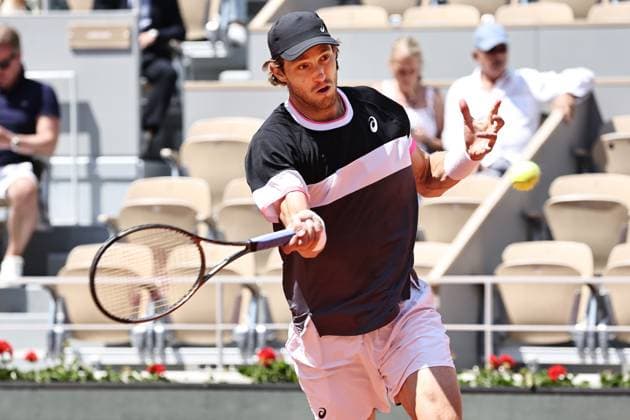 Nicolas Jarry, CHI, during fourth round of 2023 French Open at Roland Garros, Paris, 05 06 2023; -