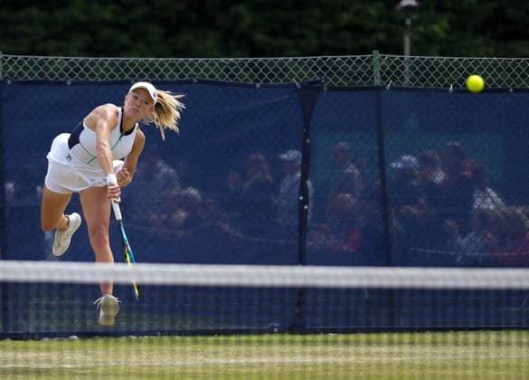 Mandatory Credit: Photo by Dave Shopland Shutterstock (13950133h) Great Britain s Katie Swan during her straight sets 1st round win Lexus Surbiton Trophy, Tennis, Day 3, Surbiton Racket & Fitness Club, London, UK - 06 June 2023 Lexus Surbiton Trophy, Tennis, Day 3, Surbiton Racket & Fitness Club, London, UK - 06 June 2023 Copyright: xDavexShopland Shutterstockx 13950133h