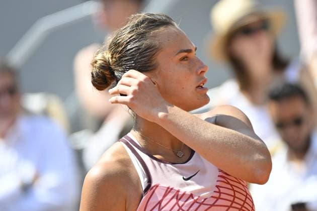Tennis : Roland Garros 2023 - France -Aryna Sabalenka - Bielarusse Tennis : Roland Garros 2023 - France - 06 06 23 ChrysleneCaillaud Panoramic 