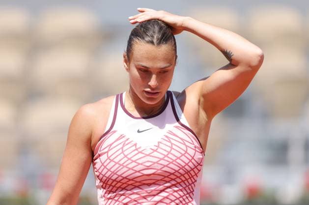 Aryna Sabalenka, BLR, during quarter-finals of 2023 French Open at Roland Garros, Paris, 06 06 2023; -