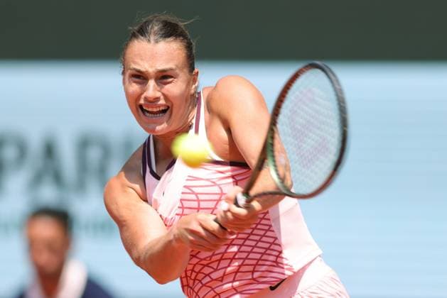 Aryna Sabalenka, BLR, during quarter-finals of 2023 French Open at Roland Garros, Paris, 06 06 2023; -