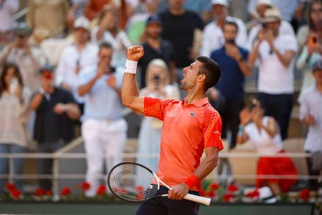 Novak Djokovic (SRB) jubelt nach dem Sieg, Jubel, Freude, Emotion Copyright: xJuergenxHasenkopfx