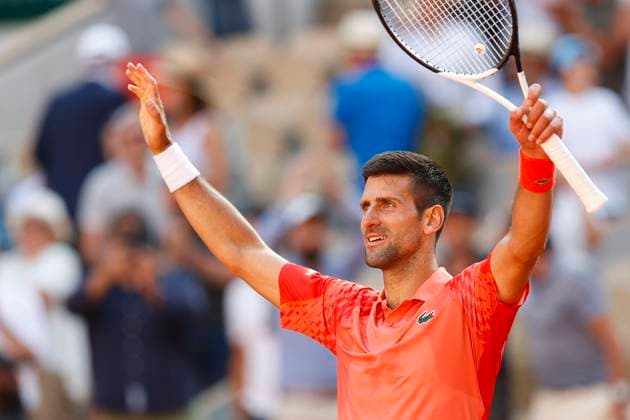 Novak Djokovic (SRB) jubelt nach dem Sieg, Jubel, Freude, Emotion Copyright: xJuergenxHasenkopfx