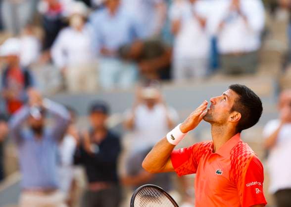 Novak Djokovic (SRB) jubelt nach dem Sieg, Jubel, Freude, Emotion Copyright: xJuergenxHasenkopfx