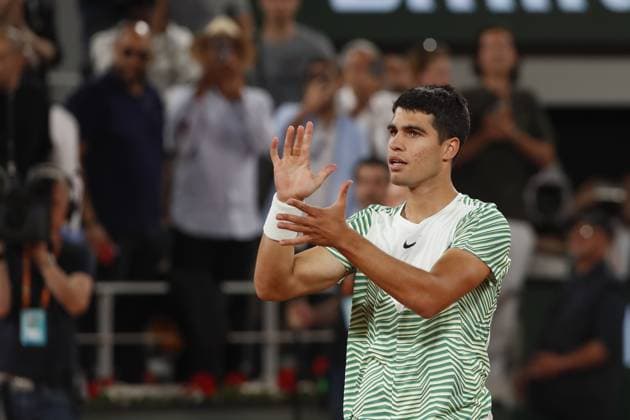 Carlos Alcaraz TENNIS : Roland-Garros 2023 - Paris - 06 06 2023 MichaelBaucher Panoramic 