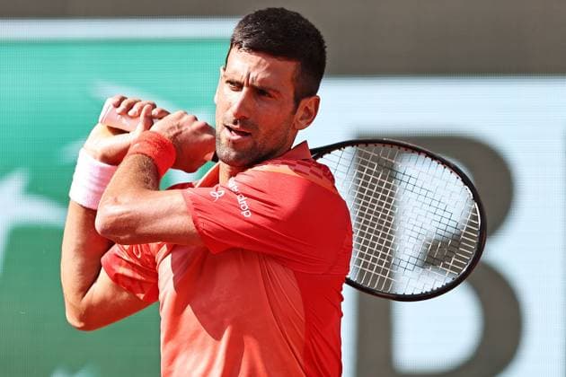 Novak Djokovic, SRB, during quarter finals of 2023 French Open at Roland Garros, Paris, 06 06 2023; -