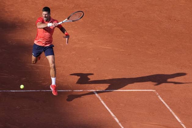 Novak Djokovic, SRB, during quarter finals of 2023 French Open at Roland Garros, Paris, 06 06 2023; -