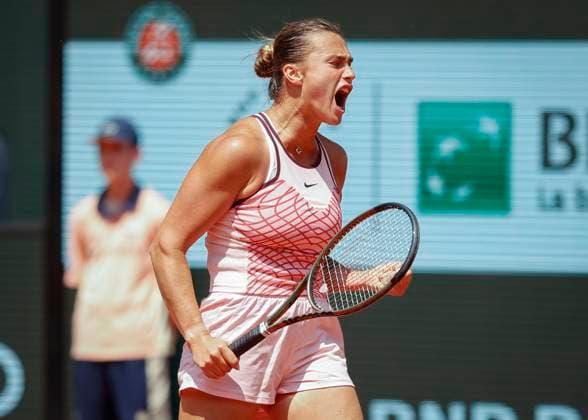 Aryna Sabalenka macht die Faust und jubelt,Jubel, Freude,Emotion Copyright: xJuergenxHasenkopfx