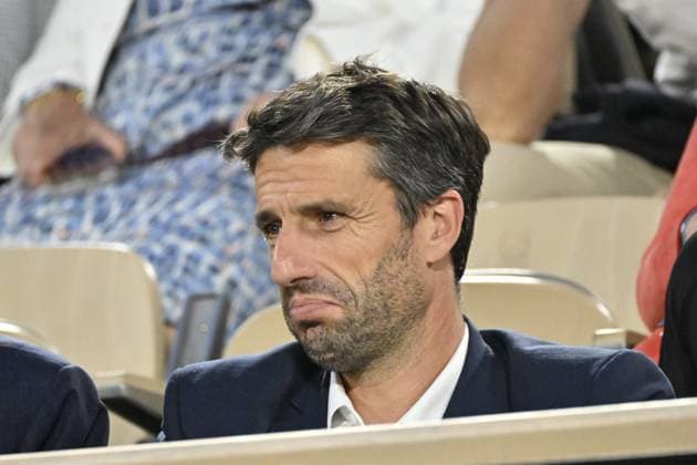 Tennis : Roland Garros 2023 - France - Tony Estanguet President de Paris 2024 - France Tennis : Roland Garros 2023 - France - 07 06 23 ChrysleneCaillaud Panoramic 