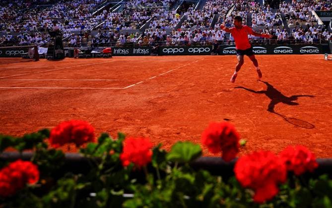 Mandatory Credit: Photo by Javier Garcia Shutterstock (13949267gr) Novak Djokovic in quarter final action French Open Tennis, Day 10, Roland Garros, Paris, France - 06 June 2023 French Open Tennis, Day 10, Roland Garros, Paris, France - 06 June 2023  Copyright: xJavierxGarcia Shutterstockx 13949267gr