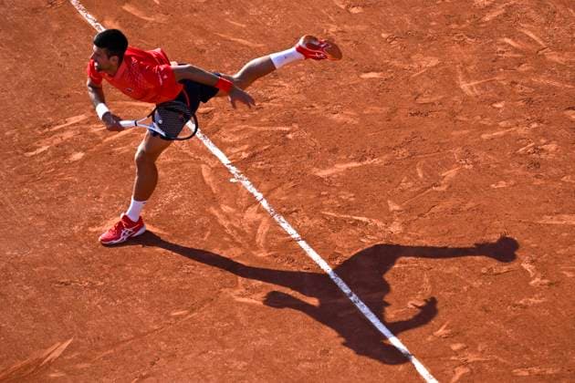 (230607) -- PARIS, June 7, 2023 -- Novak Djokovic competes during the men s singles quarterfinal match between Novak Djokovic of Serbia and Karen Khachanov of Russia at the French Open tennis tournament at Roland Garros in Paris, France, on June 6, 2023. (Photo by Xinhua) (SP)FRANCE-PARIS-TENNIS-ROLAND GARROS-FRENCH OPEN-MEN S SINGLES JulienxMattia 