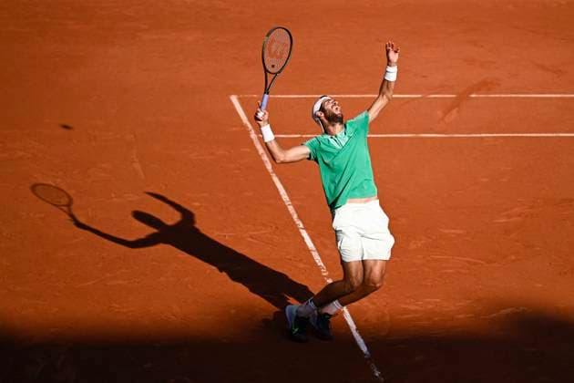 French Open Day 10 Karen Khachanov during the French Open, Grand Slam tennis tournament on June 6, 2023 at Roland Garros stadium in Paris, France. Photo by Victor Joly ABACAPRESS.COM Paris France  Copyright: xJolyxVictor ABACAx 856029_028 JolyxVictor ABACAx 856029_028