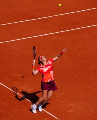 Mandatory Credit: Photo by Javier Garcia Shutterstock (13949271k) Ons Jabeur in quarter final action French Open Tennis, Day 11, Roland Garros, Paris, France - 07 June 2023 French Open Tennis, Day 11, Roland Garros, Paris, France - 07 June 2023  Copyright: xJavierxGarcia Shutterstockx 13949271k