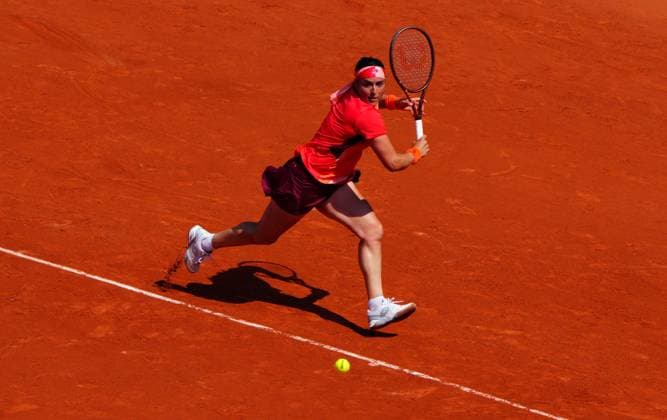 Mandatory Credit: Photo by Javier Garcia Shutterstock (13949271c) Ons Jabeur in quarter final action French Open Tennis, Day 11, Roland Garros, Paris, France - 07 June 2023 French Open Tennis, Day 11, Roland Garros, Paris, France - 07 June 2023  Copyright: xJavierxGarcia Shutterstockx 13949271c
