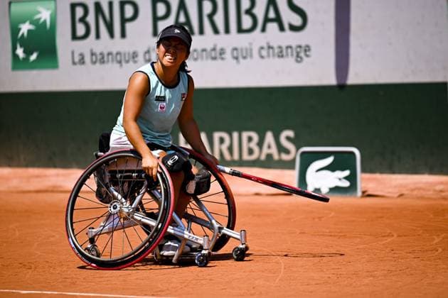 Yui Kamiji (jpn) - fauteuil TENNIS : Roland Garros 2023 - Paris - 07 06 2023 JBAutissier Panoramic 