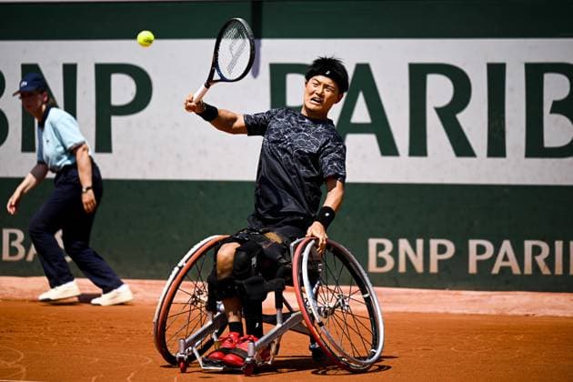 Takuya Miki (jpn) - fauteuil TENNIS : Roland Garros 2023 - Paris - 07 06 2023 JBAutissier Panoramic 
