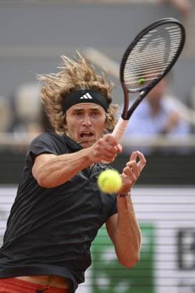 Alexander Zverev (Ger) TENNIS : Roland Garros 2023 - Paris - 07 06 2023 JBAutissier Panoramic 