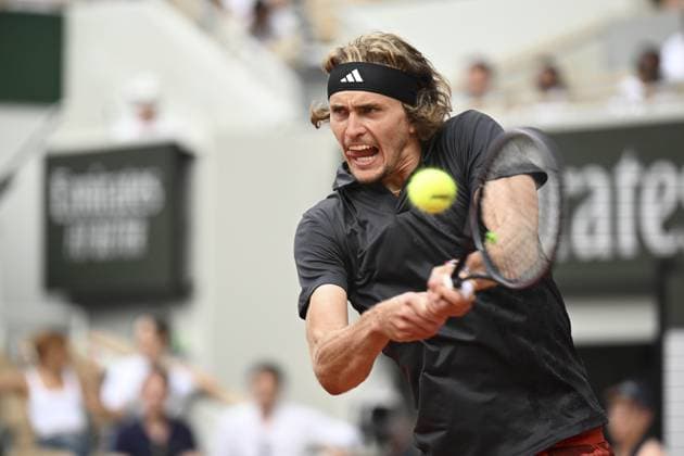 Alexander Zverev (Ger) TENNIS : Roland Garros 2023 - Paris - 07 06 2023 JBAutissier Panoramic 