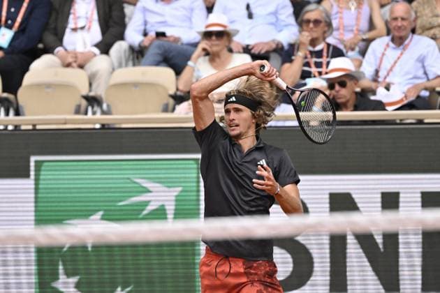 Tennis : Roland Garros 2023 - France - Alexander Zverev - Allemagne Tennis : Roland Garros 2023 - France - 07 06 23 ChrysleneCaillaud Panoramic 