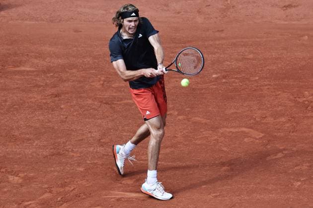 Alexander Zverev, GER, during quarter-finals of 2023 French Open at Roland Garros, Paris, 07 06 2023; -