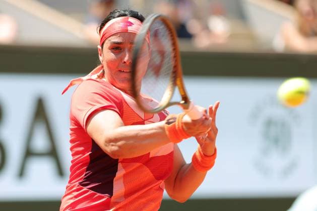 Ons Jabeur, TUN, during quarter-finals of 2023 French Open at Roland Garros, Paris, 07 06 2023; -