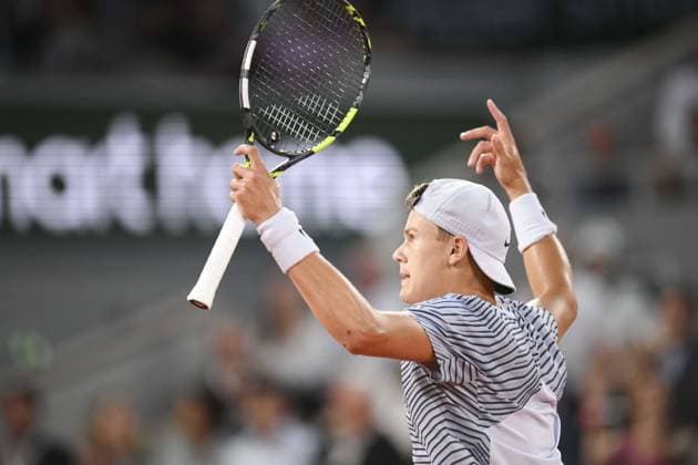 Holger Rune (Den) TENNIS : Roland Garros 2023 - Paris - 07 06 2023 JBAutissier Panoramic 