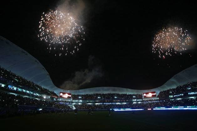 RECORD DATE NOT STATED Seleccion Mexico 2023 Mexico vs Guatemala Fireworks during the game Mexico (Mexican national team, Nationalteam vs Guatemala, corresponding to the Friendly match, at El Kraken Stadium, on June 7, 2023. <br><br> Pirotecnia durante el partido Mexico (Seleccion Mexicana) vs Guatemala, correspondiente al Partido Amistoso de preparacion, en el Estadio El Kraken, el 7 de junio de 2023. MAZATLAN SINALOA MEXICO  Copyright: xCarlosxLopezx 20230607220500_SMN_23_AM_MEX_GUA_PIROTECNIA161