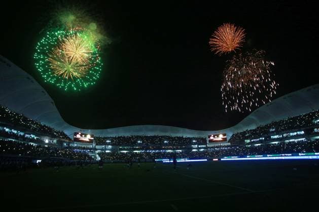 Sport Bilder des Tages RECORD DATE NOT STATED Seleccion Mexico 2023 Mexico vs Guatemala Fireworks during the game Mexico (Mexican national team, Nationalteam vs Guatemala, corresponding to the Friendly match, at El Kraken Stadium, on June 7, 2023. <br><br> Pirotecnia durante el partido Mexico (Seleccion Mexicana) vs Guatemala, correspondiente al Partido Amistoso de preparacion, en el Estadio El Kraken, el 7 de junio de 2023. MAZATLAN SINALOA MEXICO  Copyright: xCarlosxLopezx 20230607220502_SMN_23_AM_MEX_GUA_PIROTECNIA162