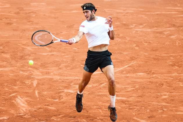 2023 French Open - Day Eleven Tomas MARTIN ETCHEVERRY (ARG) during his match against Alexander ZVEREV (GER) on Philippe CHATRIER court in The French Open Roland Garros 2023 tennis tournament day eleven. Paris France  Copyright: xIbrahimxEzzatx originalFilename:ezzat-notitle230607_np3fh.jpg