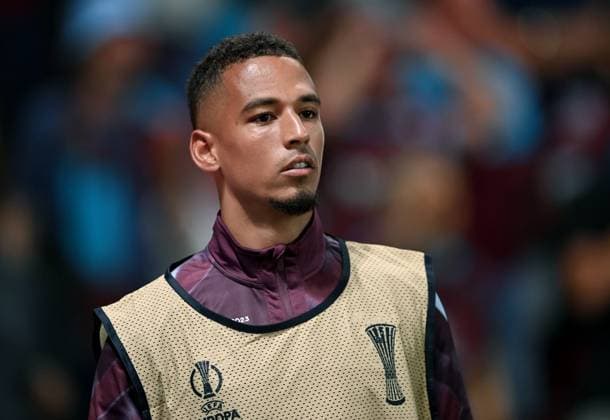 Fussball Europa Conference League Finale Saison 2022 2023 AC Florenz - West Ham United 07.06.2023 Thilo Kehrer (West Ham United) *** Football Europa Conference League Final Season 2022 2023 AC Florence West Ham United 07 06 2023 Thilo Kehrer West Ham United